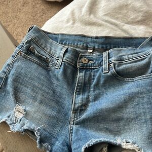 Levi’s denim blue shorts